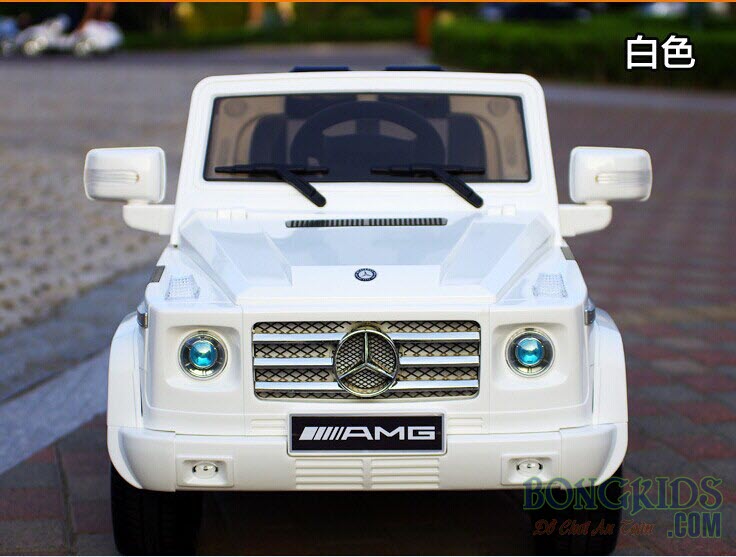 Xe ô tô điện trẻ em Mercedes - Benz G55 AMG màu trắng